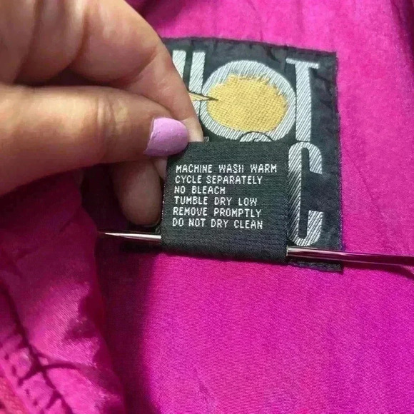 Hot Music Vintage 80s 90s Purple Pink Ski Jacket Size XL - Picture 3 of 13
